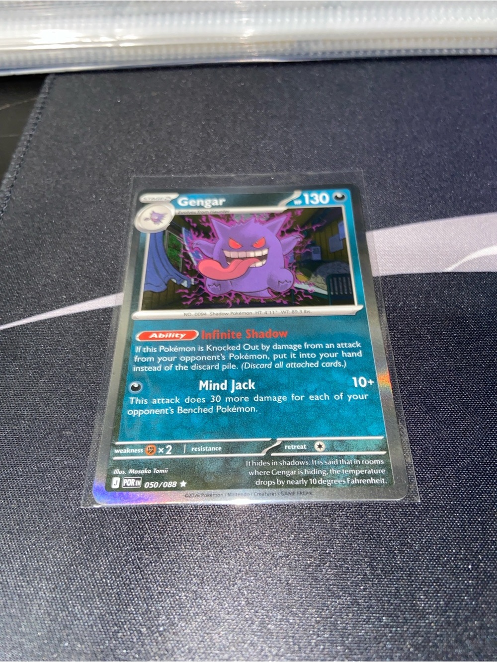 Gengar Pokémon Trading Card (050/088) Perfect OrderHolo